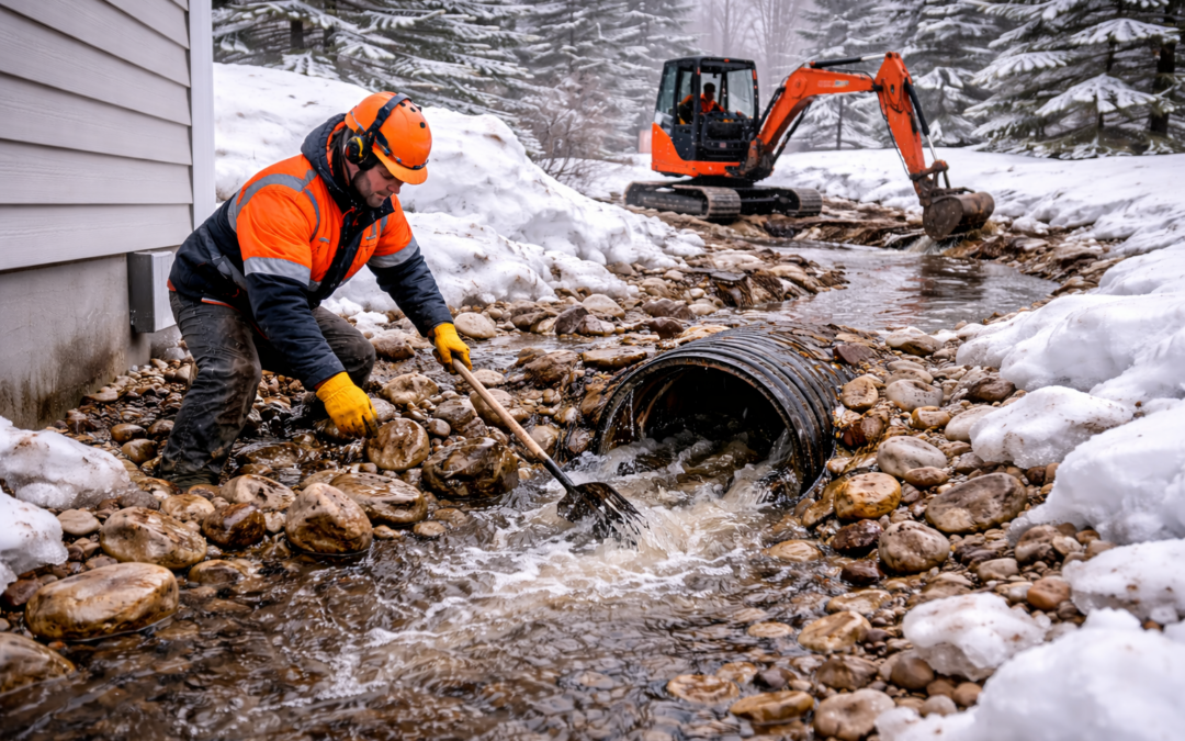 Early Spring Ground Conditions: Why Drainage and Excavation Matter Most Right Now